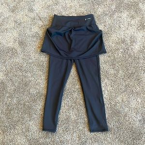 Zuda black yoga activewear gym workout‎ skirt leggings XST